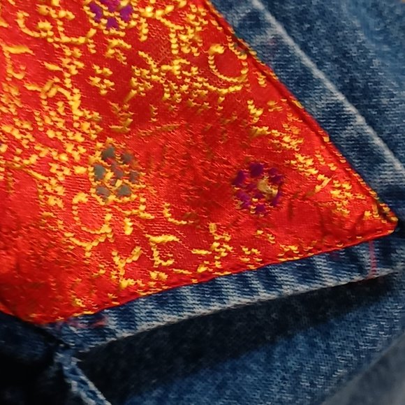 COPY - Tantrums,  womens cat embroidered denim large button up jacket. - Picture 5 of 11